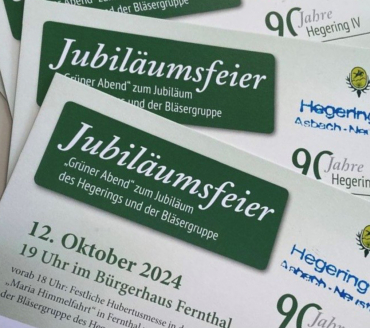"Grüner Abend" am 12.10. im Bürgerhaus in Fernthal 